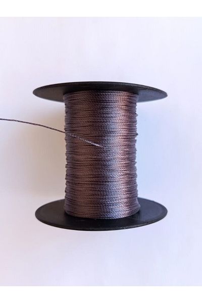 Eskişehir hobi sanat 0.5 mm 100 Meters Rosary String Dark Gray Color
