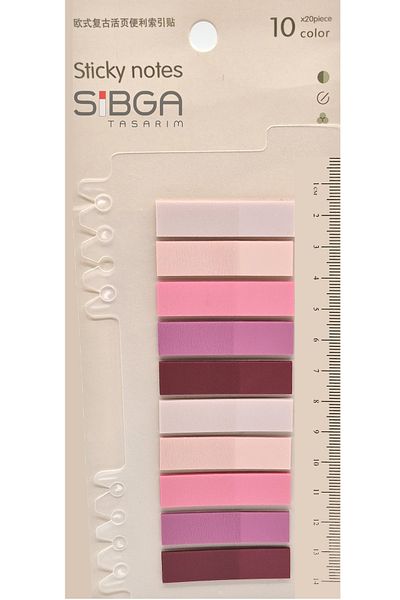 sibga tasarım Transparent Colored Postit Post-it Post It.Bookmark Bookmark Postit Sticker Note Paper 200 Sheets