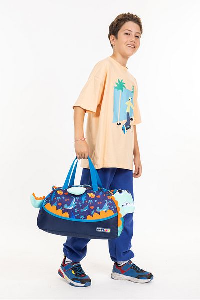 Necati Çanta Leisure and Utility in One: Children's Sports and School Bag with Figures
