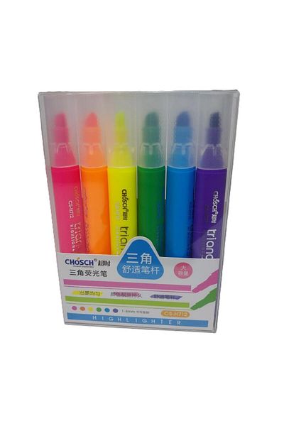 Bafix Highlighter Pen Type Chosch 6 Colors Blister