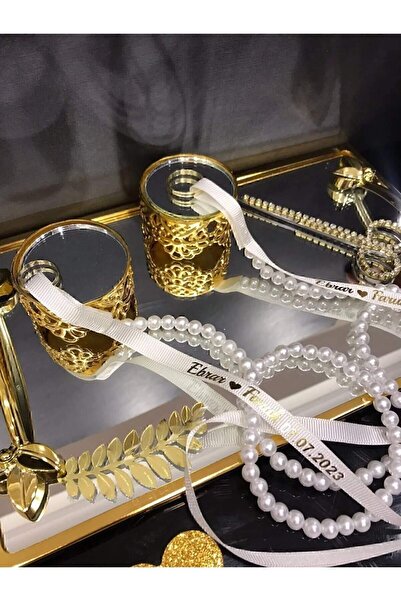 imzatasarım Kişiye Özel Söz & Nişan İncili Yüzük Kurdelesi