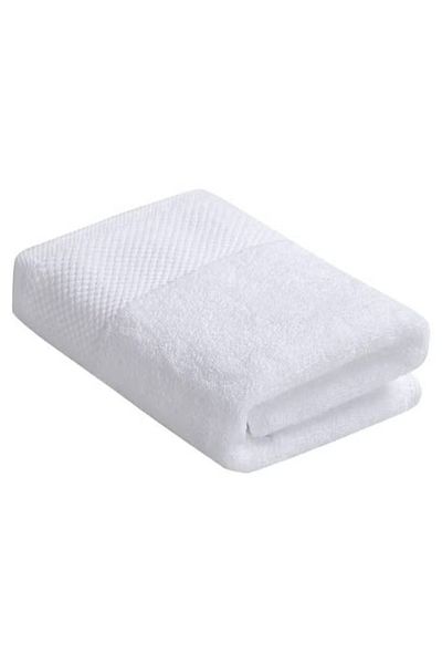 MAHMIR Luxury White Bath Towels Large - Circlet Egyptian Cotton