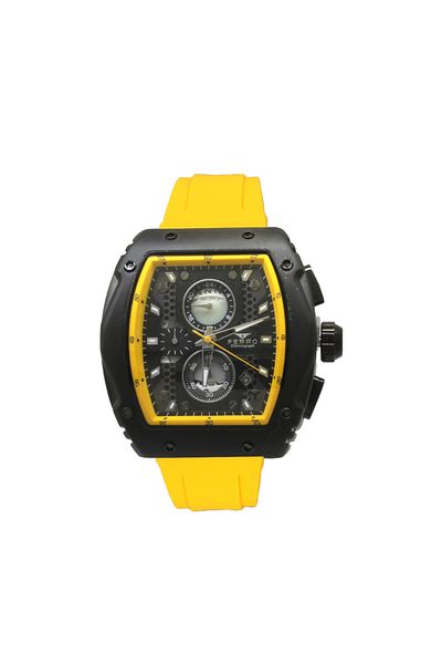 Tesbihane Ferro Yellow Color Silicone Cord Men's Wrist Watch Th-Fm31351Dwt-Zn