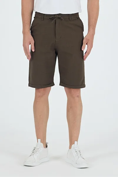 twentyfive25 Men's Slim Fit Linen Chino Shorts