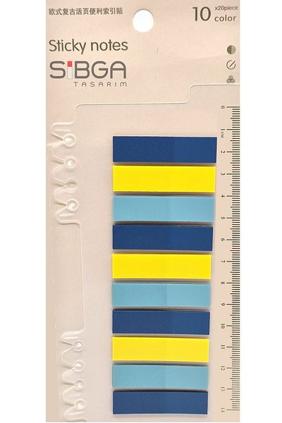 sibga tasarım Transparent Colored Postit Post-it Post It.Bookmark Bookmark Postit Sticker Note Paper 200 Sheets