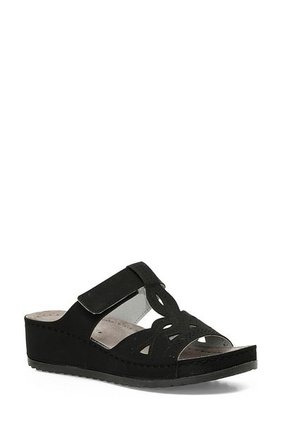 Polaris 166949.Z5Fx Black Women's Slippers
