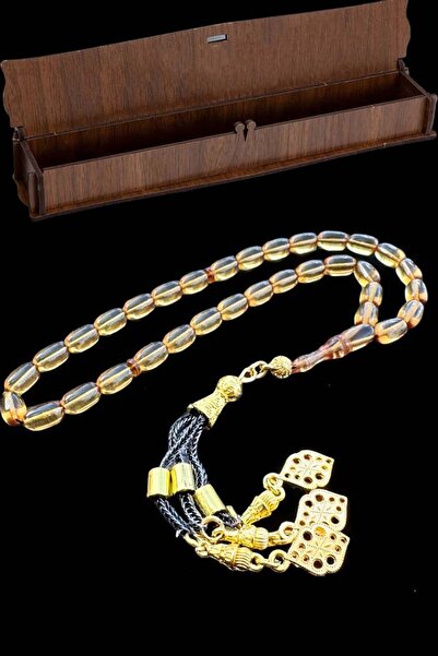 renery مسبحة من الخرز العنبر مع صندوق خشبي مع صندوق خشبي مع صندوق خشبي مع صند...