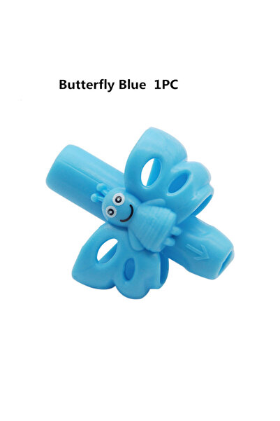 Choice6 Butterfly Blue 1PC 1/3pcs Children Writing Pencil Pan Holder Kids Lea...