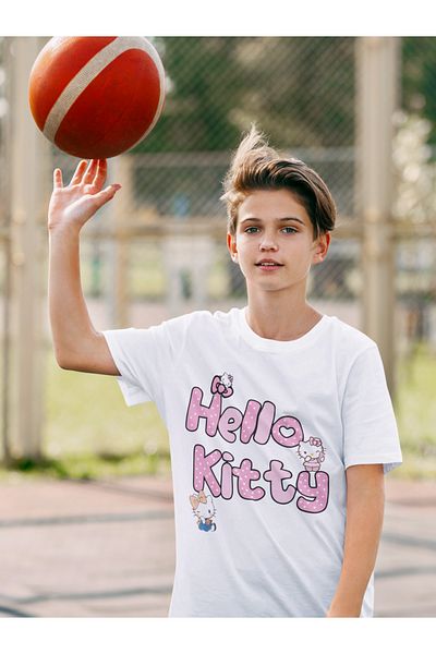 SEVBANO Tricou unisex pentru copii cu desene animate Hello Kitty (vârsta 1-12)