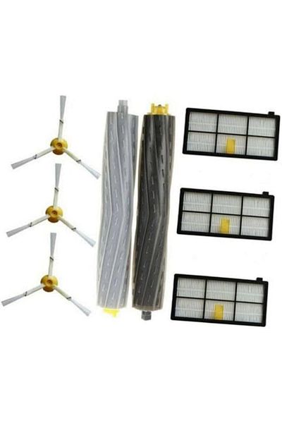 STOREMAX Network Gray Roomba 800 850 860 861 864 866 870 880 890 900 980 975 976 974 Hepa Filter Brush Silicone