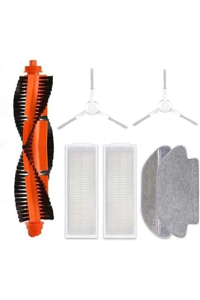 STOREMAX Ntwork 7 Piece Vacuum Mop Pro Compatible with White Side Brush Ultra Set, Xiaomi Vacuum Mop P Stytj0