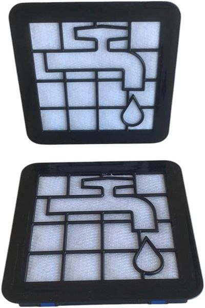 STOREMAX Network Vacuum Cleaner Washable Sponge Motor Hepa Filter - Black Plastic - 2 Pcs - Fc8010 -