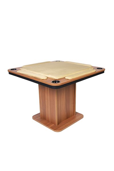 ALBADER Big Wooden Ploot Play Cards Game Table Large Size, Wood Baloot Table Large 95 * 95 * 76