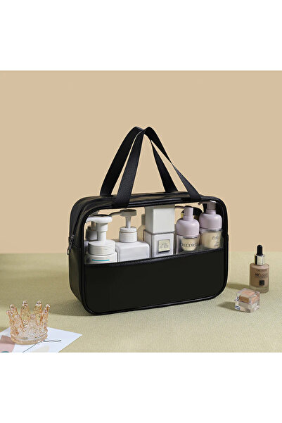 Moments Large, transparent, waterproof bathroom bag, practical and stylish, perfect for travel and everyday use.