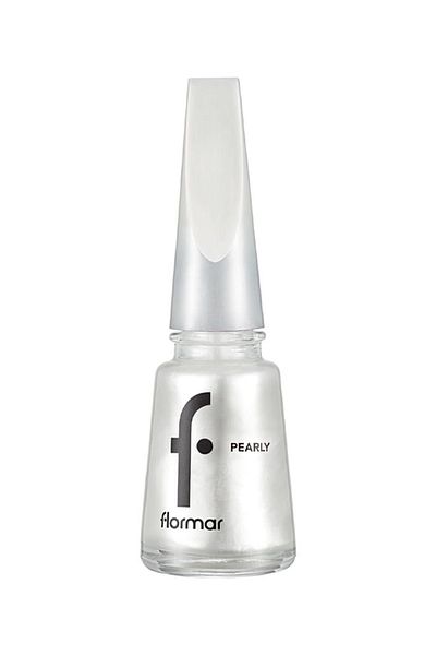 Flormar Flormar Pearly Nail Enamel with New Improved Formula and Thicker Brush than F/M - PL201 Luxury White
