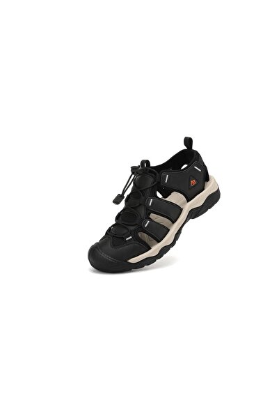 AX Boxing Men's sports sandals, Elastic lace closure, Eco-leather, Textile, Premium, Ax Boxing