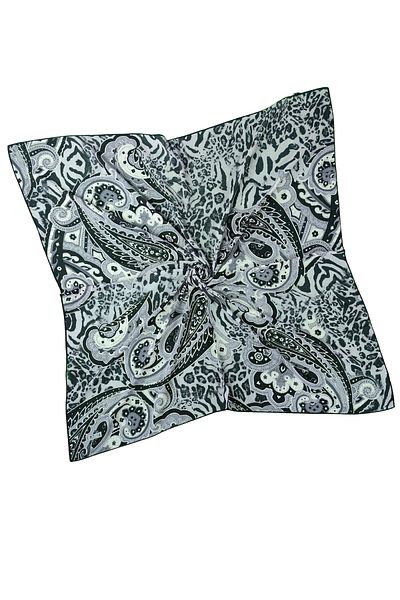 mim eşarp Κασκόλ Emilya Fres Crepe Leopard με σχέδιο 90x90 cm