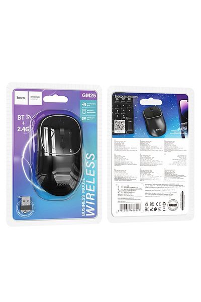 REDz Accessories Wireless Mouse Hoco GM25, 2.4g, 1600 DPI, Midnight Black