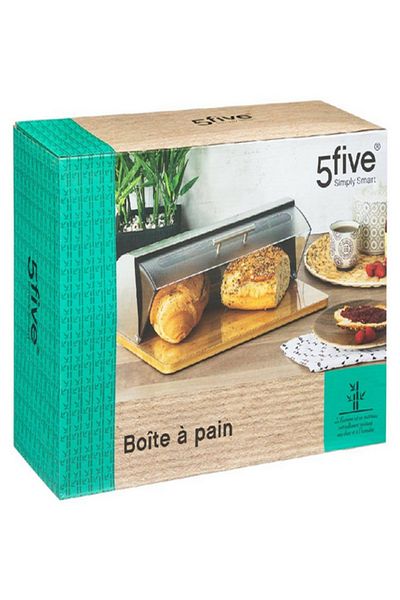 Five Simply Smart Airtight High Quality Design Bamboo Bread Box