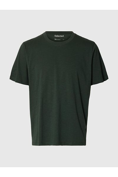 Selected Homme T-Shirt Flammengarn Baumwoll