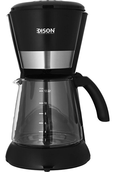 Edison Edison Drip Coffee Maker, 1.5L, 1000W - Black