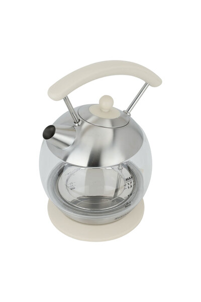 Edison Glass Water Kettle, 1.7 Liters, 2200 Watts, YK-G08 - Beige