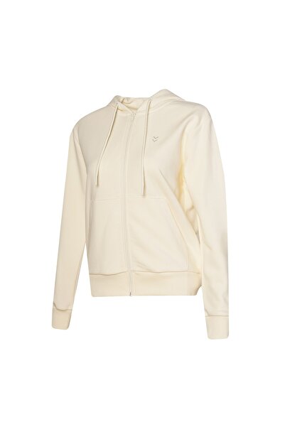 hummel Hml Pulse Zip Hoodie Women's Jacket 922422-9157 Egret