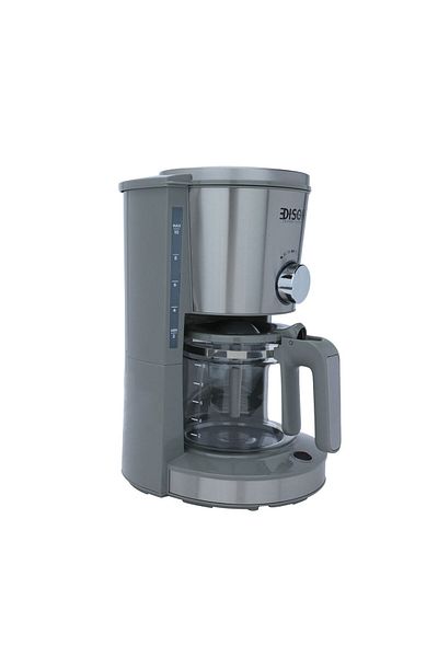Edison Coffee Maker, 1.25L, 1000W, Steel - Light Grey