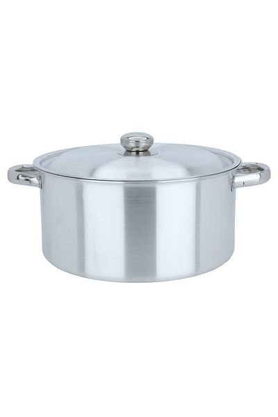 ROBUST Aluminum Pot with Lid and Handles Robust, 28 cm, Round - Silver