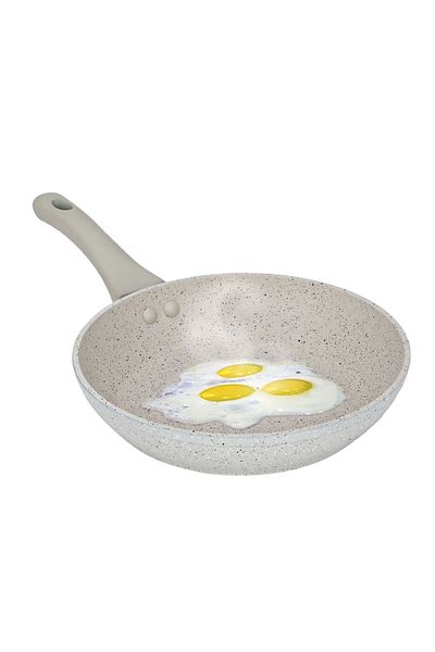 ROCKY Granite Pan, 24 cm - Cream
