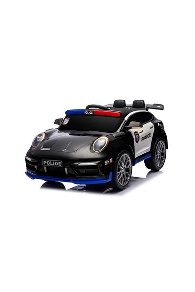 rexa Electric Ride-On Car for Kids – Black | 12V Battery, LED Lights, Music & Remote Control