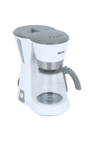 Edison Coffee Maker, Drip, 1.5L, 1000W - White Gray