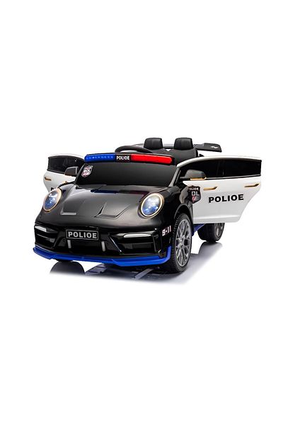 rexa Electric Ride-On Car for Kids – Black | 12V Battery, LED Lights, Music & Remote Control