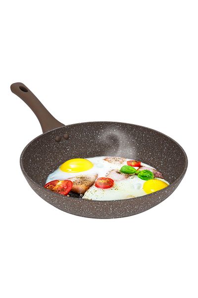 ROCKY Granite Rocky Frypan, 30 cm - Brown