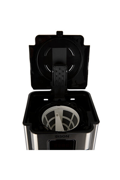 Edison Coffee Maker, 1000W, 1.8L - Black/Silver