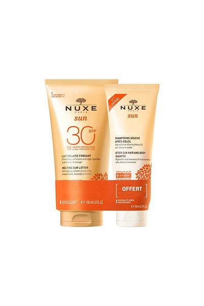 Nuxe Set Face And Body Cream Spf50 150 ml Hair And Body Shampoo After Sun Exposure 100 ml