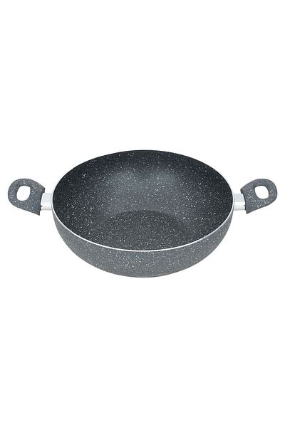 ROCKY Granite Rock Frying Pan, 26 cm, Deep - Beige