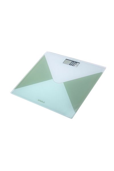 Vivax Oliva Bathroom Scale Vivax PS-156WG, 150 Kg, Green/White Glass