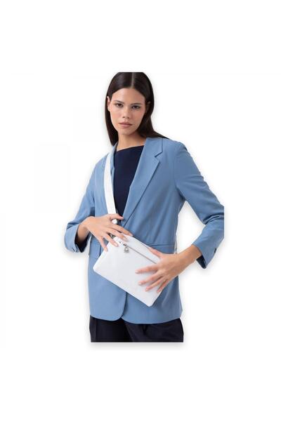 Benetton Bnt_1587 Omuz 18X23X7 Beyaz Kadın Çanta