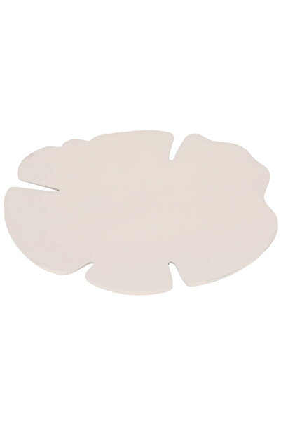 Generic Al Saif Gallery porcelain serving plate, flat - beige