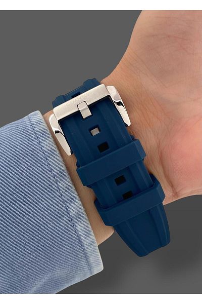 Quantum Original Functions Active 10 Atm Waterproof Silicone Band Square Men's Wristwatch