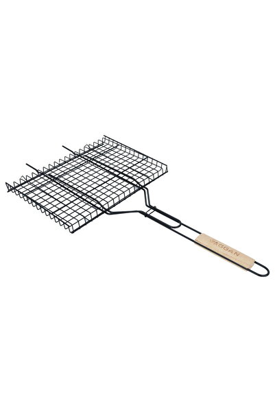 Generic Al Saif Gallery steel grill grate, 25 x 33 cm, square, Turkish - black