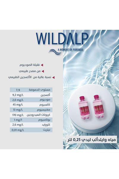 WILDALP Wild Alp Water Carton for Women 1*12*250ml (Rich in Dissolved Oxygen for Skin Freshness and Radiance)