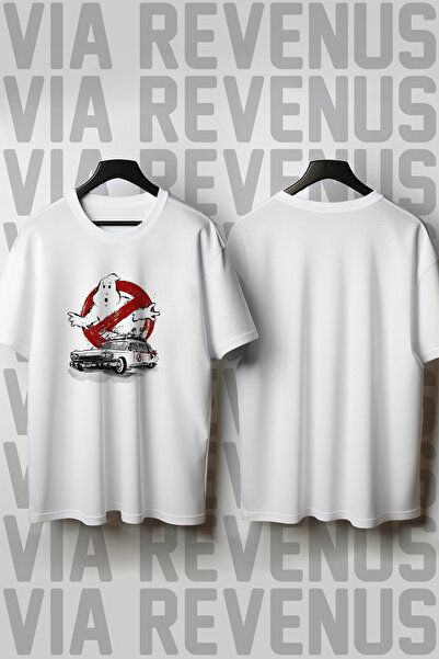 Vordevia Μπλουζάκι με στάμπα Ghostbusters με φαρδύ Unisex λαιμόκοψη