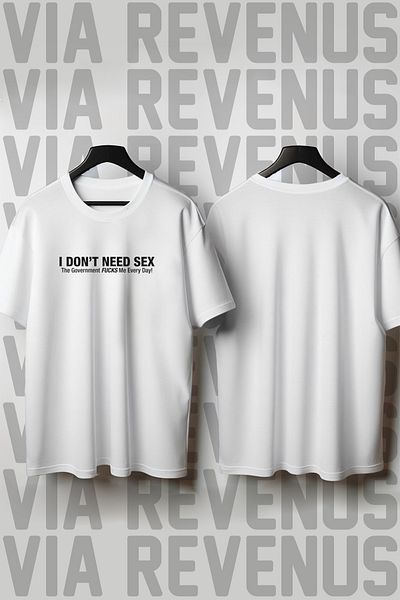 Vordevia Δεν χρειάζομαι μπλουζάκι με στάμπα Unisex Crew Neck