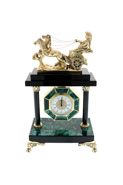 GiftExpress Marbled Roman chariot clock Highclass 42cm
