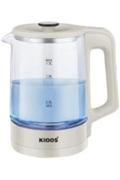 Kroos Electric Glass Kettle 1500W by Kroos | BPA Free Hot Water Kettle with Automatic Shutdown and Dry Boi