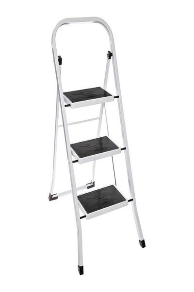 Five Simply Smart 3-Steps Foldable Anti Slip Metal Step Ladder