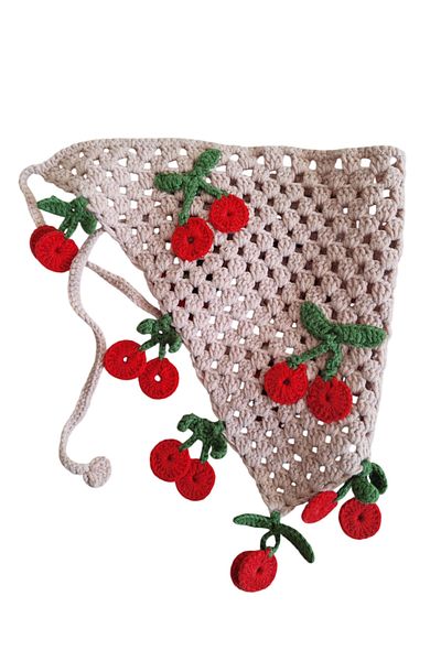 No Name Atelier Design Cherry Cherries Bandana