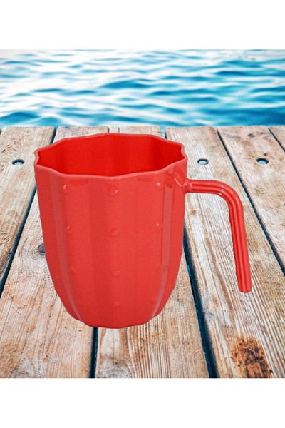 rexa Premium Red Plastic Mug – Durable & Lightweight